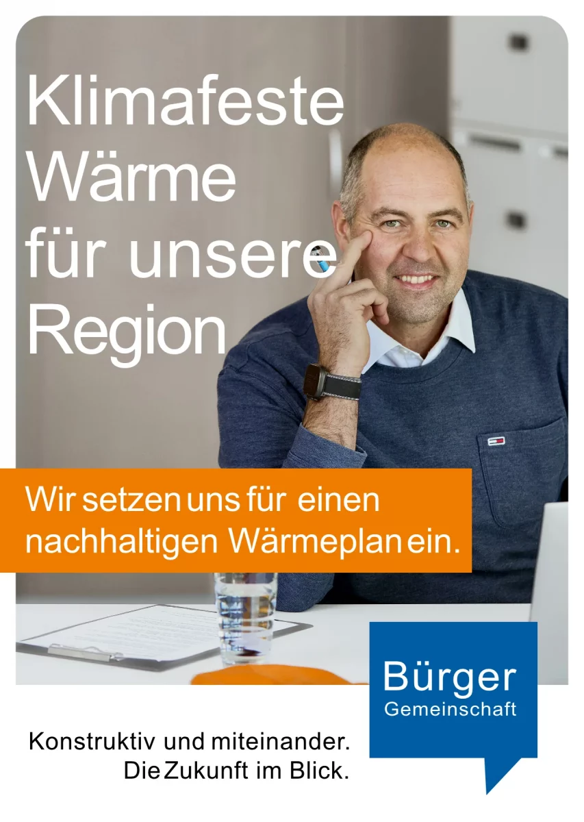 Plakat Klimafeste Wärme für unsere Region